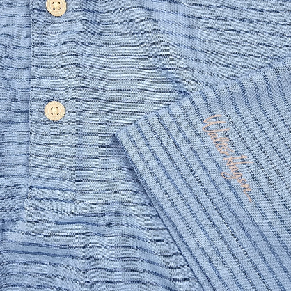 Walter Hagen Essentials Golf Polo Shirt Mens XXL Blue Striped Short Sleeve - Picture 2 of 8